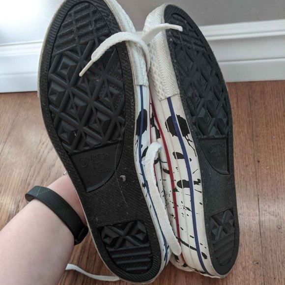 Paint Splatter Converse High Tops - Picture 2 of 4